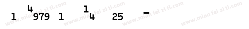 sa Digital Numbers字体转换